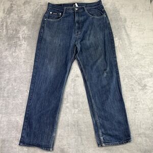 Akademiks Men's 38x32 Y2K Denim Baggy Jeans Streetwear Skater Grunge 90s Vintage